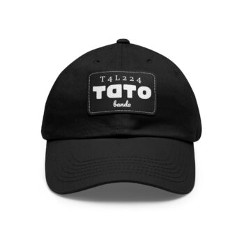 Black Tato cap with Leather Patch